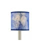 Marble Blue Paper Drum Chandelier Shade