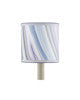 Marble Lavender Paper Drum Chandelier Shade