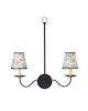 Marble Blue Lace Paper Tapered Chandelier Shade