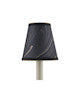 Marble Black Paper Tapered Chandelier Shade