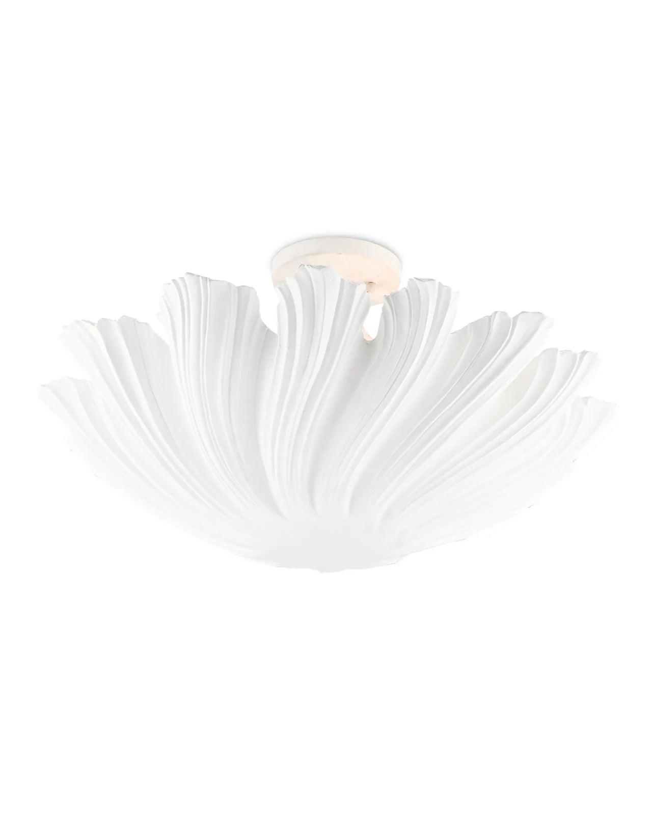 Hadley White Semi-Flush Mount