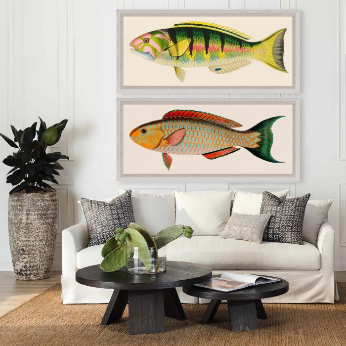 Bennet Fish 1 in Wood Frame