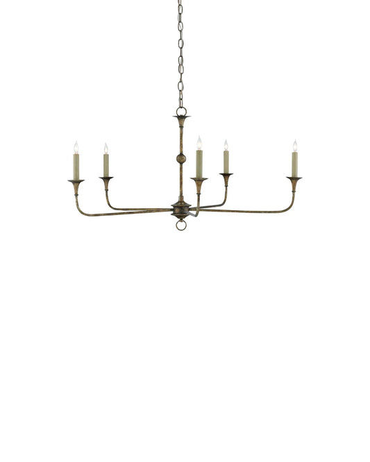 Nottaway Small Bronze Chandelier