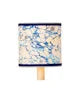 Marble Blue Lace Paper Drum Chandelier Shade