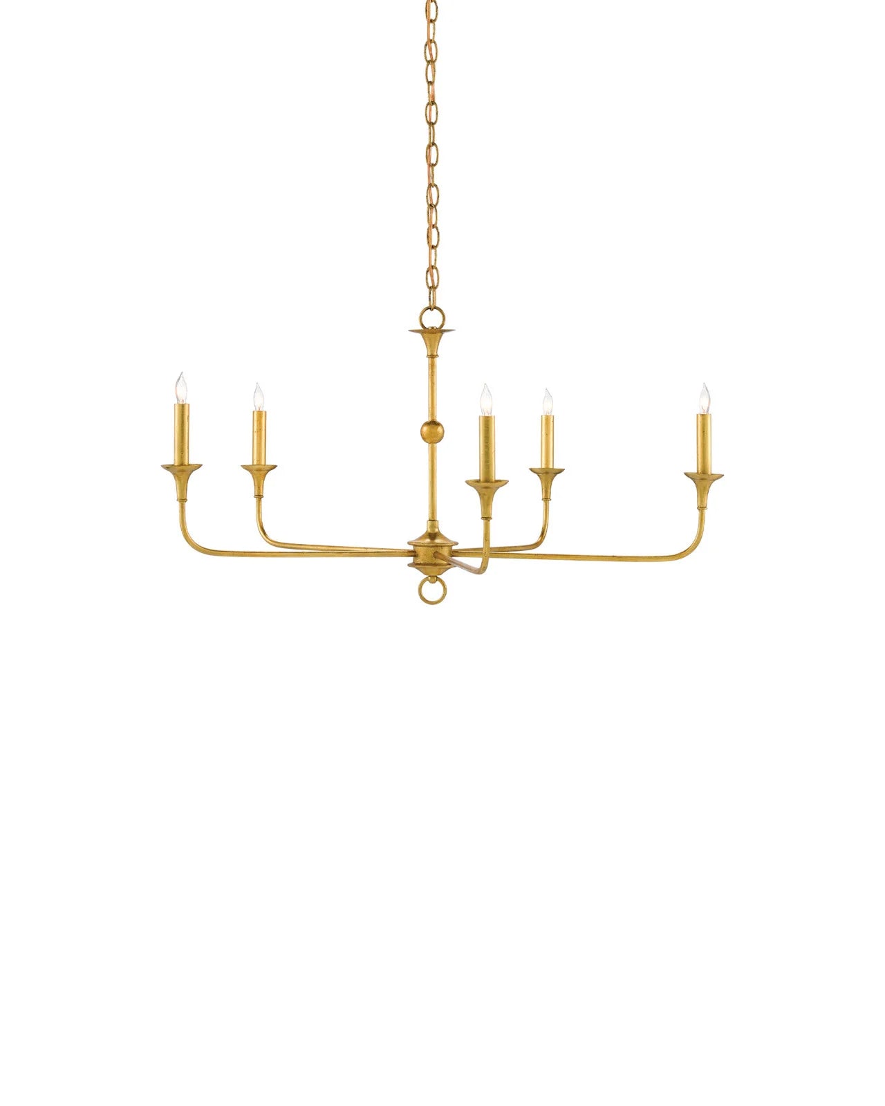 Nottaway Small Gold Chandelier