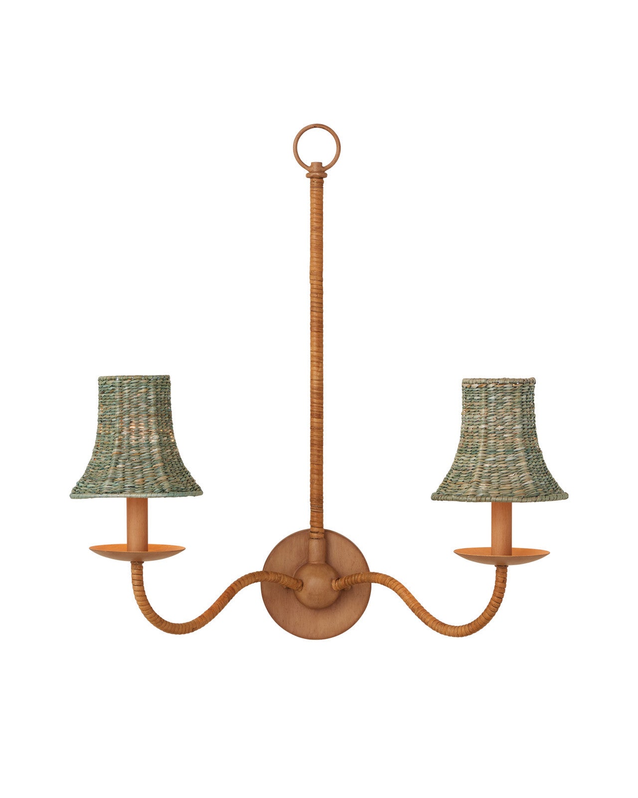 Bell Light Teal Chandelier Shade