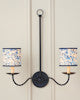 Marble Blue Lace Paper Drum Chandelier Shade